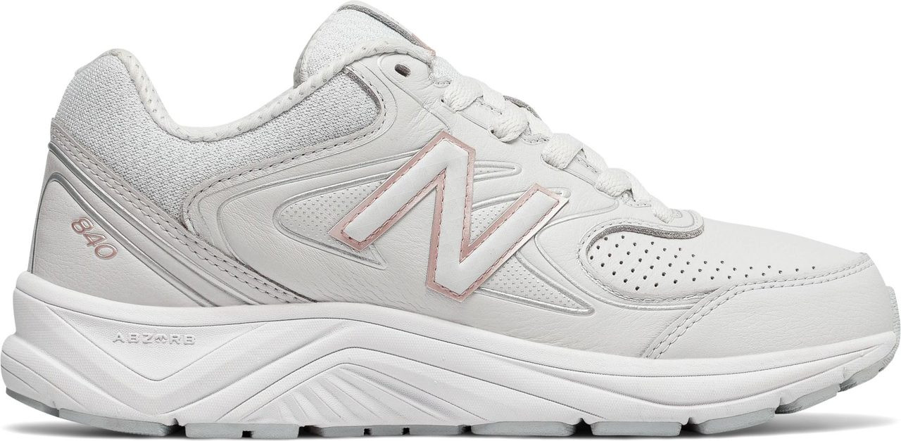 ... Sneakers \u0026 Athletic; New Balance Women\u0027s 840v2. White with Rose Gold